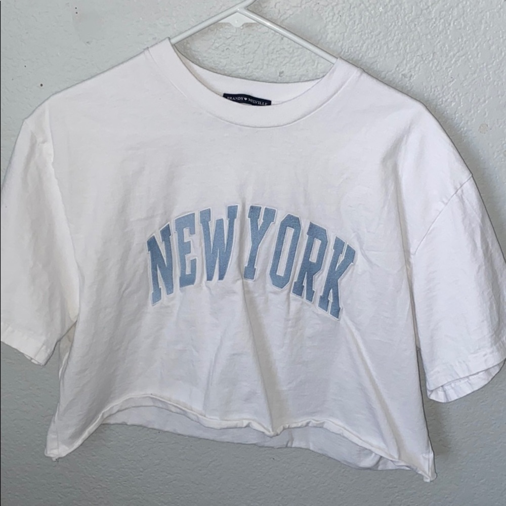 brandy melville new york cropped top